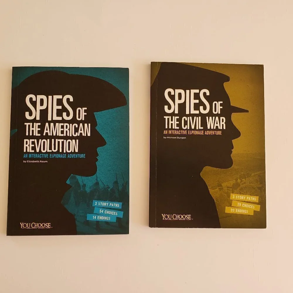 (Set of 2) Spies of Kids Softbound Books Civil War + American Revolution